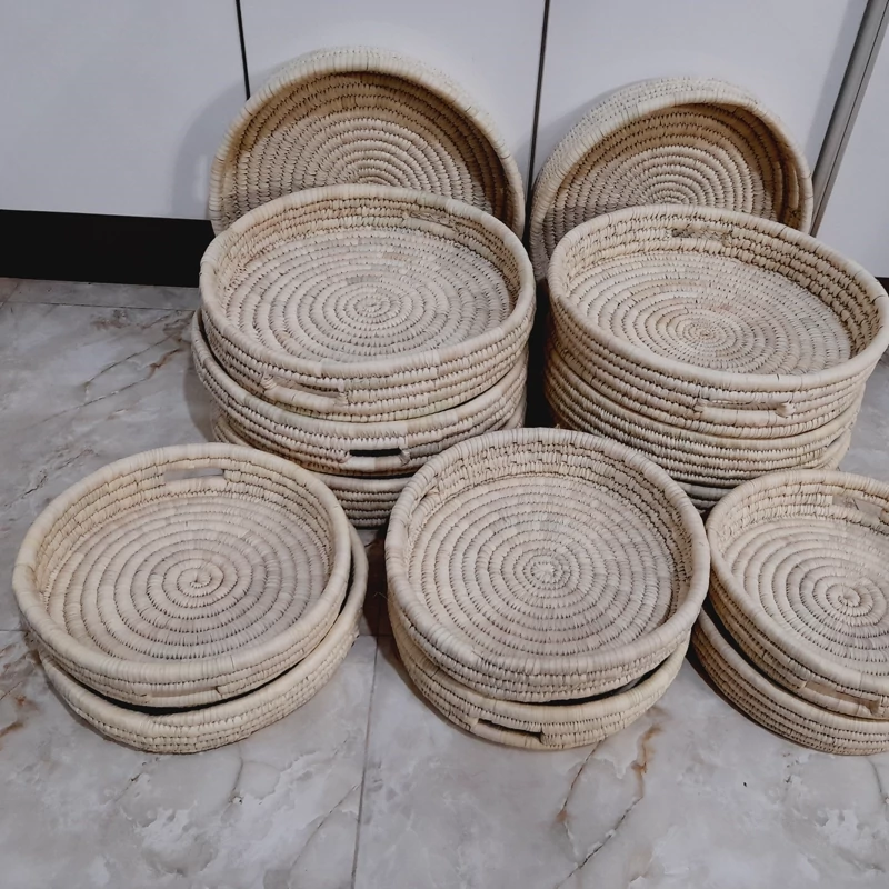 سینی  حصیری دسته مخفی قطر 40 سانت لی گالری (پس کرایه)