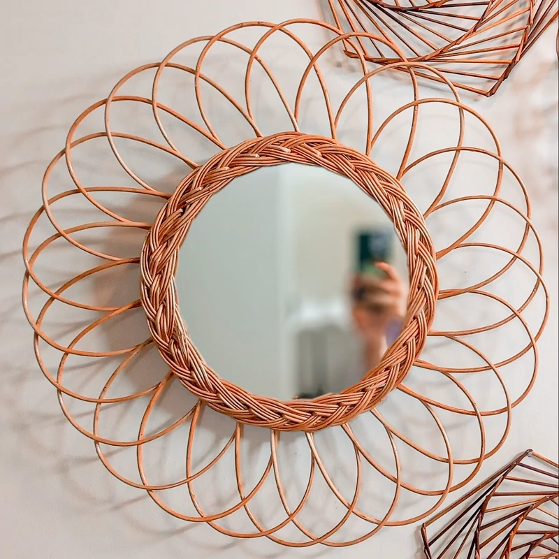 آینه مروار بافی پینترستی ترند آینه گل (پس کرایه)