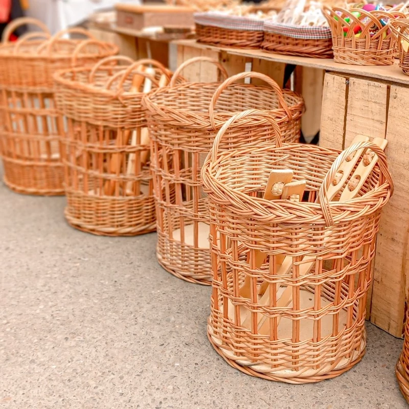 سبد کوسن سبد نظم دهنده سبد لباس چرک حصیری (پس کرایه)