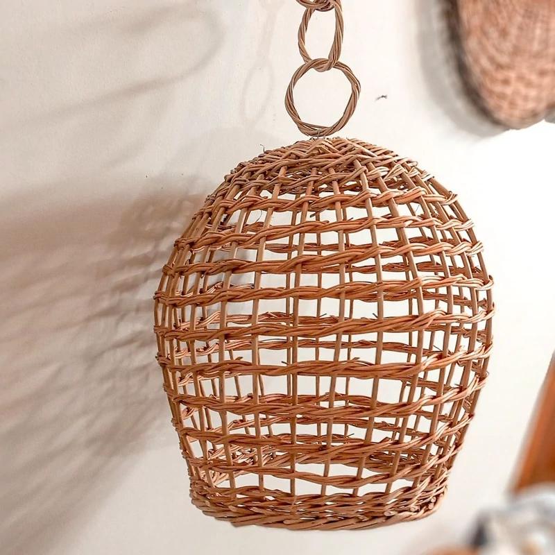 لوستر حصیری توپی سایز بزرگ مروار بافی ترند (پس کرایه)